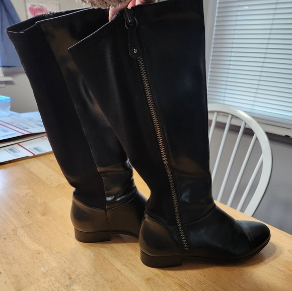 (SOLD) Alfani Drew Black Knee High Boot - Picture 2 of 8